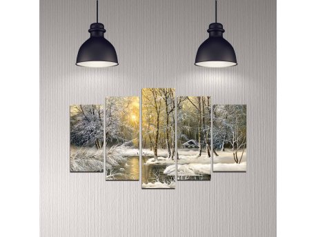 WALLXPERT Dekorativne slike 5DMDF 1