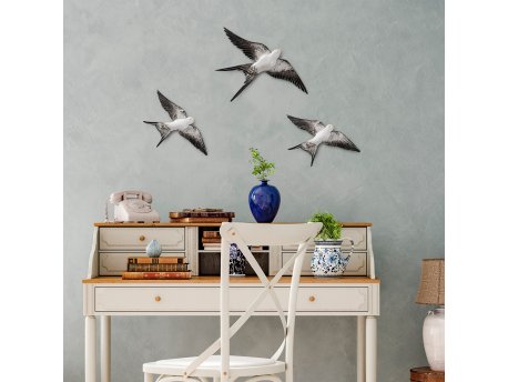 WALLXPERT Zidna dekoracija Flying Swallow 2