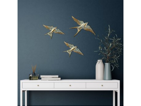 WALLXPERT Zidna dekoracija Flying Swallow 1
