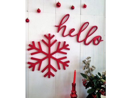 WALLXPERT Zidna dekoracija Red Snow 2019