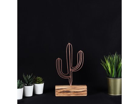 WALLXPERT Stona dekoracija Cactus Mini Bronze