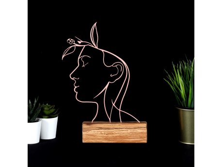 WALLXPERT Stona dekoracija Woman Bronze