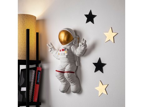 WALLXPERT Zidna dekoracija Peace Sign Astronaut 1