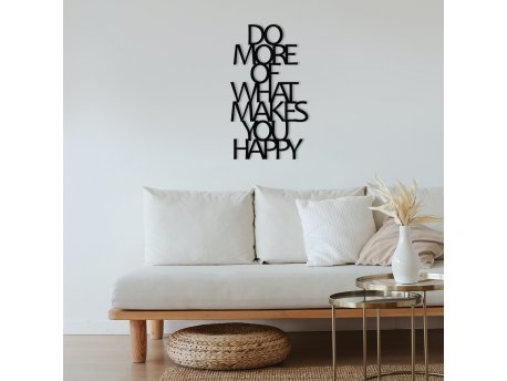 WALLXPERT Zidna dekoracija Do More Of What Makes You Happy Metal Decor