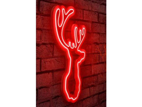 WALLXPERT LED dekoracija Deer Red