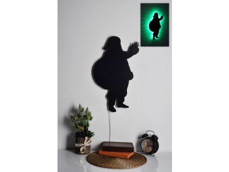 WALLXPERT LED dekoracija Santa Claus 2 Green