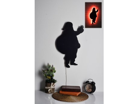 WALLXPERT LED dekoracija Santa Claus 2 Red