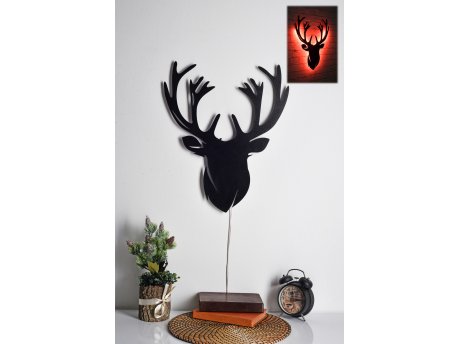 WALLXPERT LED dekoracija Deer 2 Red