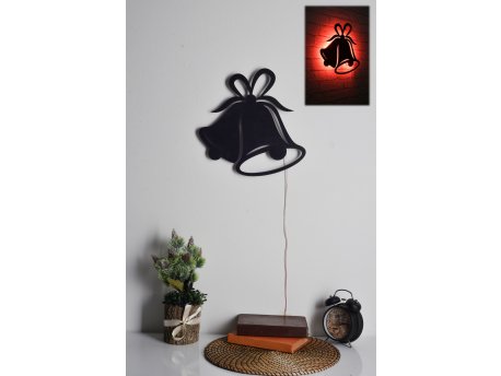 WALLXPERT LED dekoracija Bells 2 Red