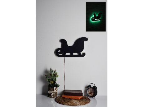 WALLXPERT LED dekoracija Sled 2 Green
