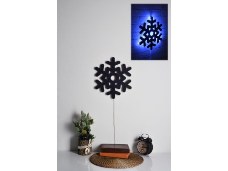 WALLXPERT LED dekoracija Snowflake 2 Blue