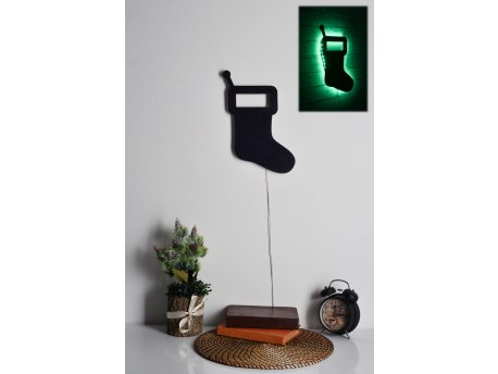 WALLXPERT LED dekoracija Socks 2 Green