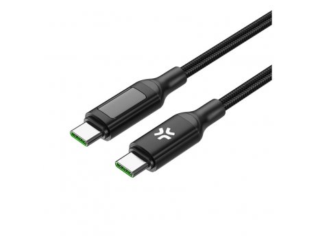 CELLY USB-C na USB-C 100W sa LED ekranom Kabl