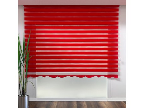 WALLXPERT Zebra zavesa Valencia Red (50 x 260)