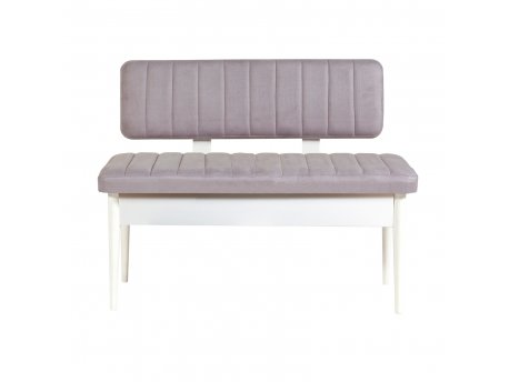 HANAH HOME Klupa Vina Bank Soho White
