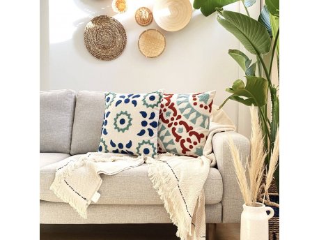 WALLXPERT Dekorativne jastučnice Loseta Punch Pillow Set Cover