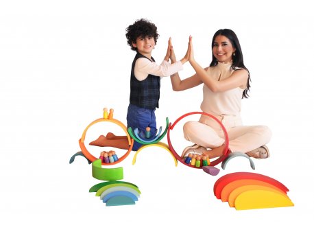 HANAH HOME Drvena igračka Waldorf Set
