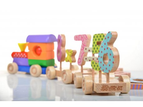 HANAH HOME Drvena igračka Math Train
