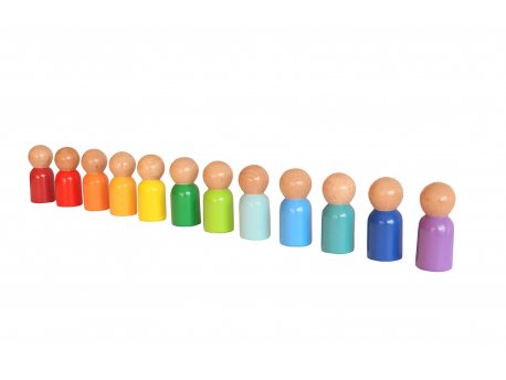 HANAH HOME Drvena igračka Waldorf Rainbow Baby