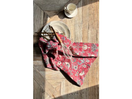 HERMIA Set kuhinjskih krpa Burdungy Flower 50 x 70