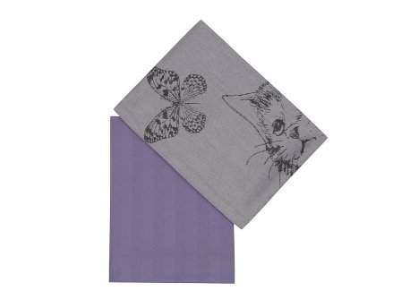 L`ESSENTIEL MAISON Set kuhinjskih krpa Nelly Purple