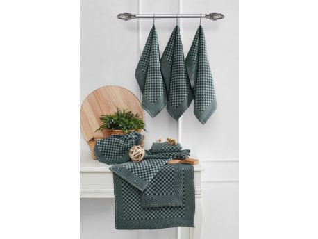 HERMIA Set kuhinjskih krpa Lola Green