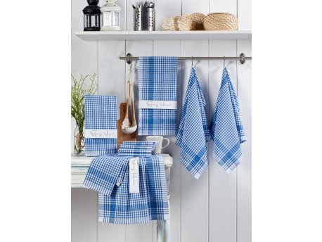 HERMIA Set kuhinjskih krpa Potikareli Blue