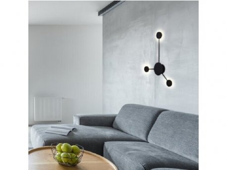 RABALUX Zidna lampa Amadeo crna 6259