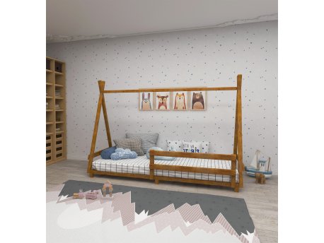 HANAH HOME Krevet Panda Oak