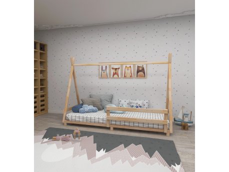 HANAH HOME Krevet Panda Natural