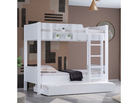 HANAH HOME Krevet na sprat Asya Y White