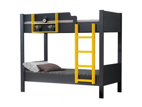 HANAH HOME Krevet na sprat Asya Anthracite