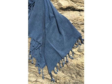 L`ESSENTIEL MAISON Peškir za plažu Taslanmıs Dark Blue