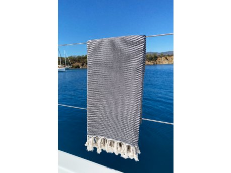 L`ESSENTIEL MAISON Peškir za plažu Likya Black