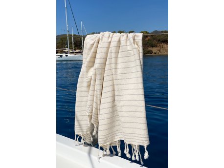 L`ESSENTIEL MAISON Peškir za plažu Capri Grey