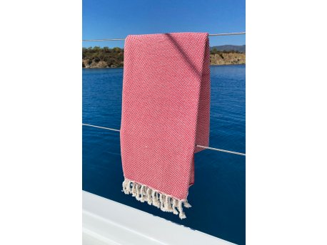 L`ESSENTIEL MAISON Peškir za plažu Likya Red