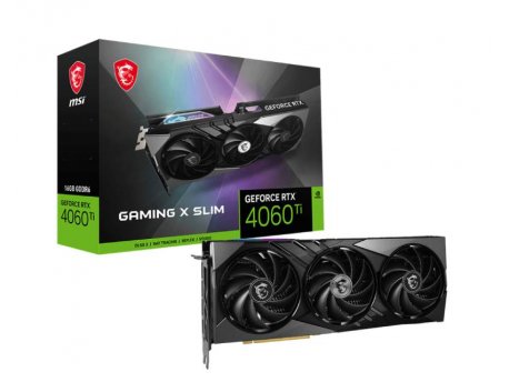 MSI NVidia GeForce RTX 4060 Ti 16GB 128bit RTX 4060 Ti GAMING X SLIM 16G grafička karta