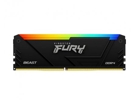 KINGSTON DIMM DDR4 16GB 3200MT/s KF432C16BB12A/16 FURY Beast RGB Black XMP