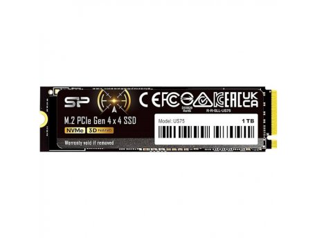 SILICON POWER 1TB PCIe Gen 4x4 NVMe US75 M.2 SSD disk SP01KGBP44US7505