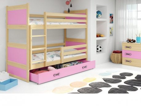 BALOO Bonny Krevet Na Sprat 200X90 Pine - Rozi (8444)