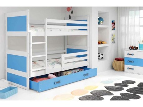 BALOO Bonny Krevet Na Sprat 190X80 Belo - Plavi (8445)