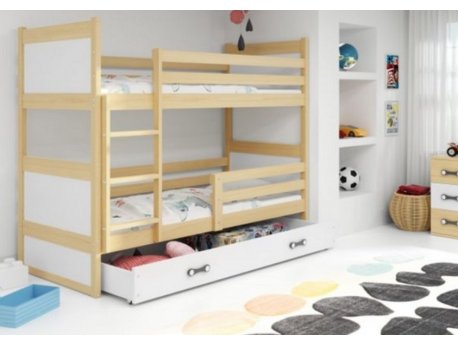 BALOO Bonny Krevet na Sprat 190x80 Pine - Beli (8415)