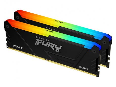 KINGSTON DIMM DDR4 64GB 2x32GB kit 3200MT/s KF432C16BB2AK2/64 Fury Beast RGB