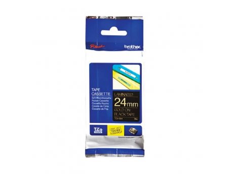 Brother TZE354 24mm zlatno/crno