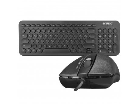 EVEREST KM-01K (31508) set tastatura+miš crni