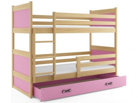 BALOO Bonny Krevet na sprat 190x80 Pine - Rozi