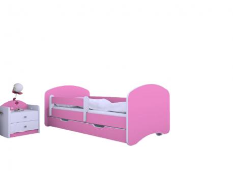 BELLA LUNI HAPPY III Krevet sa fiokom i dušekom 160x80 roze