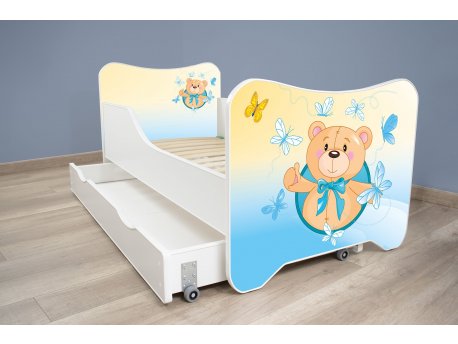 TOP BEDS Happy Kitty Dečiji krevet 160x80 + fioka Small Teddy