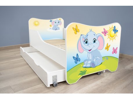 TOP BEDS Happy Kitty Dečiji krevet 160x80 + fioka Little Elephant