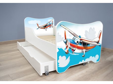 TOP BEDS Happy Kitty Dečiji krevet 160x80 + fioka Plane